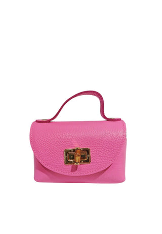 Sac en cuir rose Barbie