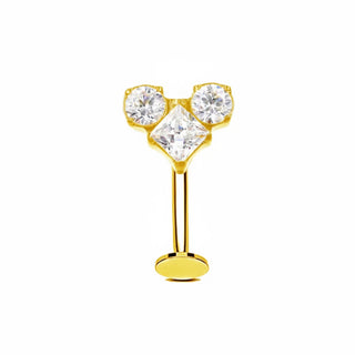 Piercing Nombril flottant Coeur - Titane