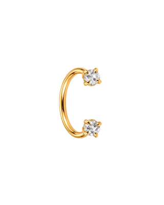 Piercing Horseshoe narine strass - Acier