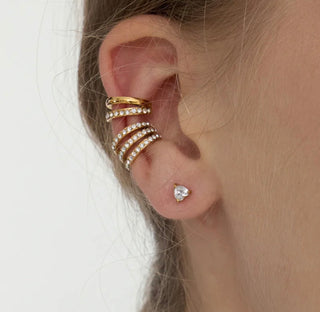 Ear cuff triple strass