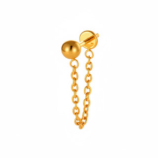 Piercing chaînette bille - Titane