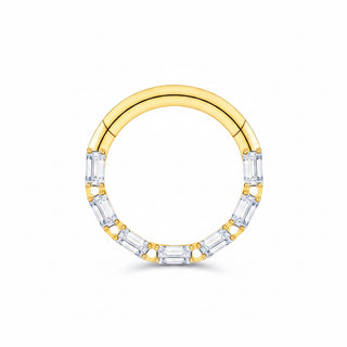 Piercing baguettes serties - Titane