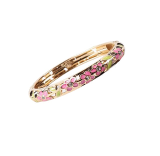 Bracelet fleurs roses