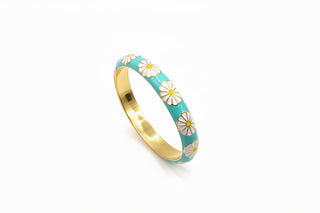 Bracelet pâquerettes bleu