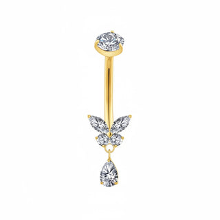 Piercing Papillon goutte - Titane