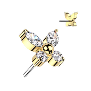 Piercing Papillon - Titane