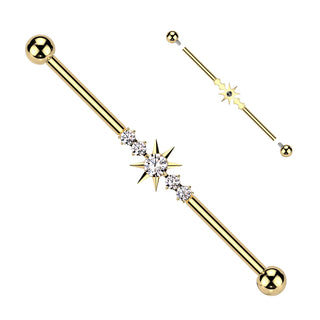 Piercing Industriel Étoile - Titane