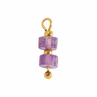 Charms perles violettes