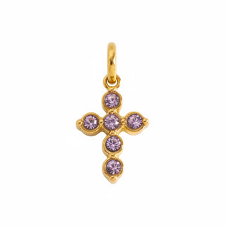 Charms croix violette