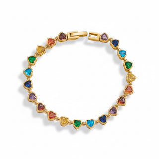 Bracelet multi cœurs