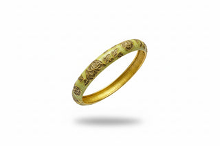 Bracelet fleurs vert pomme