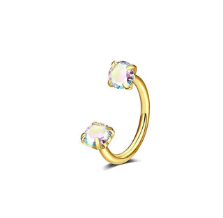 Piercing Horseshoe Irisé - Acier