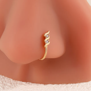 Faux piercing strié - narine