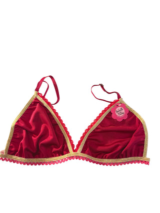 Haut de maillot de bain bordeaux