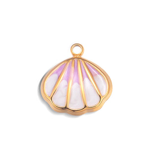Charms coquillage rose