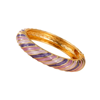 Bracelet strié violet