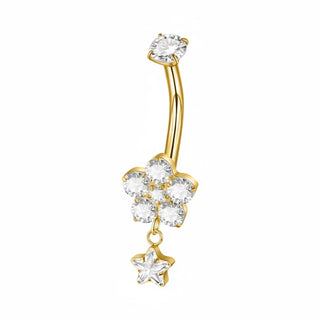 Piercing Fleur Etoile - Titane