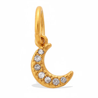 Charms lune strass