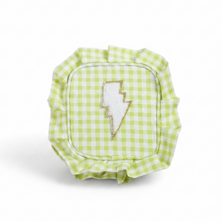 Pochette vichy vert éclair