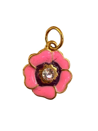 Charms fleur rose