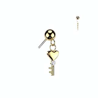 Piercing clé dangle - Titane