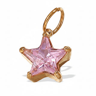 Charms étoile rose
