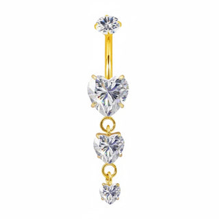 Piercing Triple Coeurs - Titane