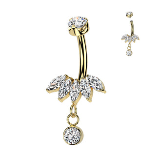 Piercing Marquise Dangle - Titane
