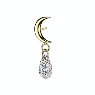 Piercing lune dangle - Titane