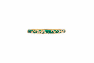 Bracelet arabesques émeraude