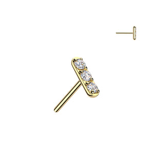 Piercing Multi Strass Mini - Titane