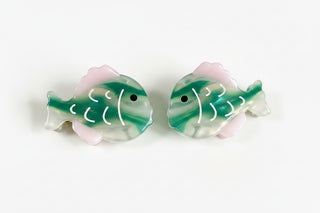 2 pinces poisson vert