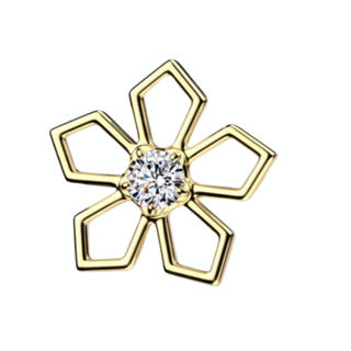 Piercing fleur vide - Titane