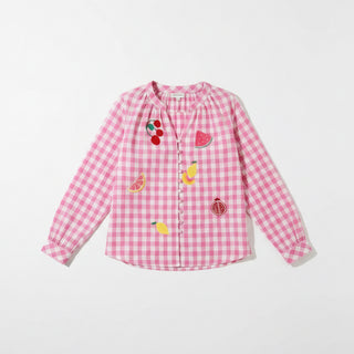 Chemise vichy rose
