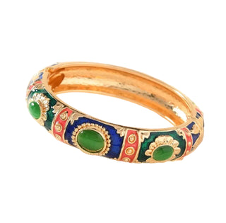Bracelet Fresque - Bleu & Vert