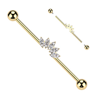 Piercing Industriel Marquise - Titane