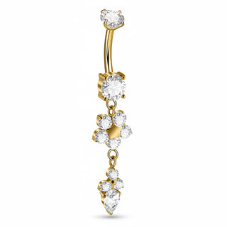 Piercing Fleurs Dangle XXL - Titane
