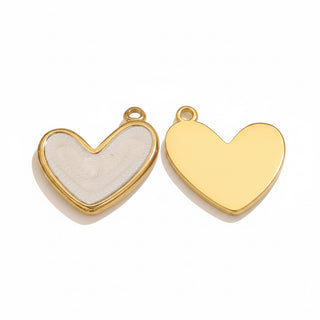 Charms cœur blanc