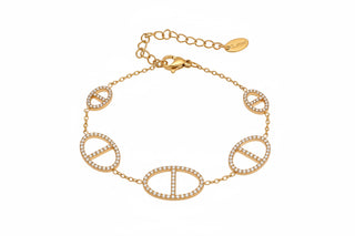 Bracelet Mors Strass - Acier