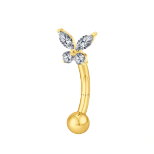 Piercing Papillon Banane - Titane