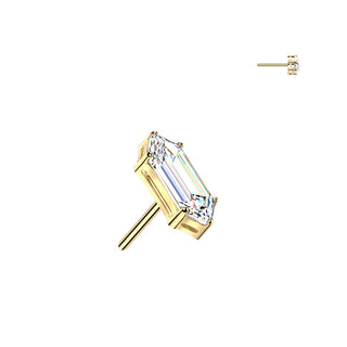 Piercing Mini Baguette - Titane