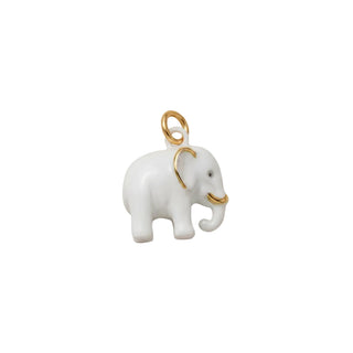 Charms elephant blanc