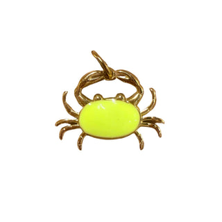 Charms crabe jaune