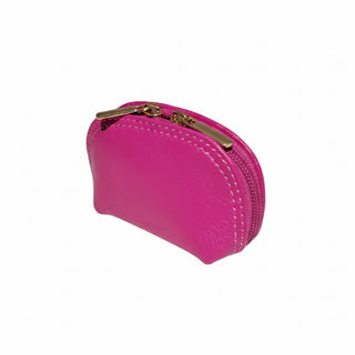 Porte monnaie cuir rose
