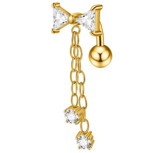 Piercing nombril flottant noeud - Acier
