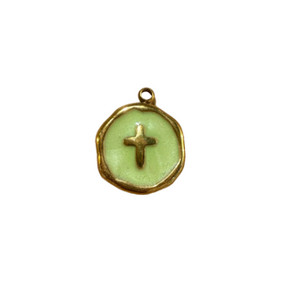 Charms croix verte