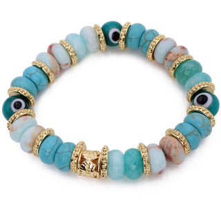 Bracelet œil en turquoise