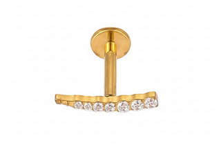 Piercing ligne de strass