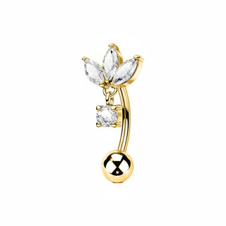 Piercing Nombril flottant Marquise - Titane