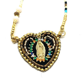 Collier ex-voto Vierge noire